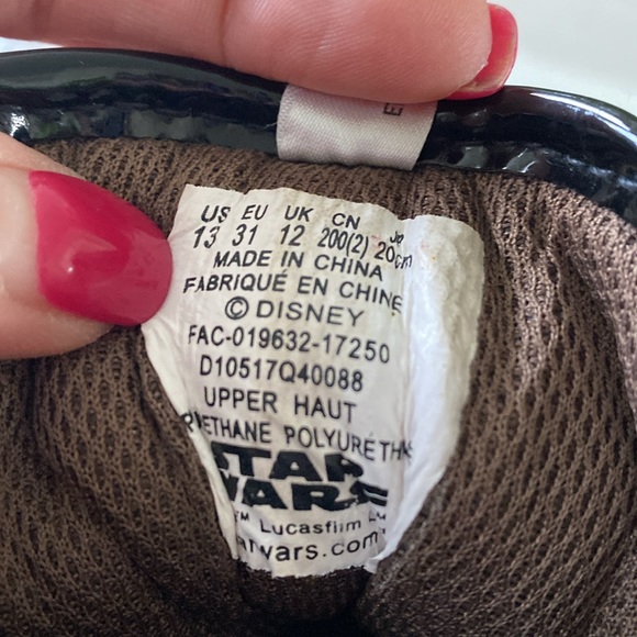 Disney Star Wars Stormtroopers The First Order High Top Sneakers. Boys Size 13 - Picture 7 of 7